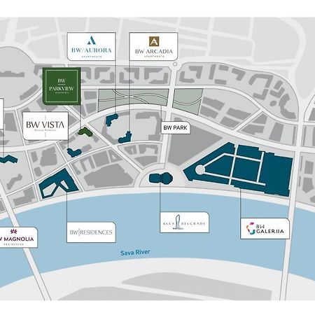 شقة Belgrade Waterfront-Beograd Na Vodi - BW Arcadia Lux المظهر الخارجي الصورة